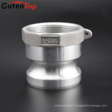 GutenTop 1 &#39;&#39; Adaptateur de type A x NPT Femelle Camlock Laiton ou aluminium Cuvette et raccord de tuyau de rainure